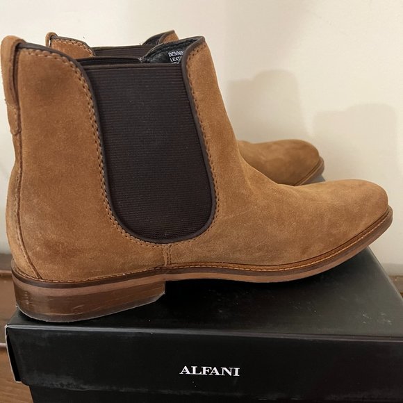 Alfani Men's tan suede boot - Picture 4 of 9